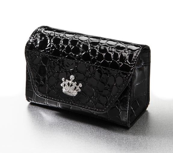Card Holder Black Croc Princess-