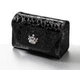 Card Holder Black Croc Princess-