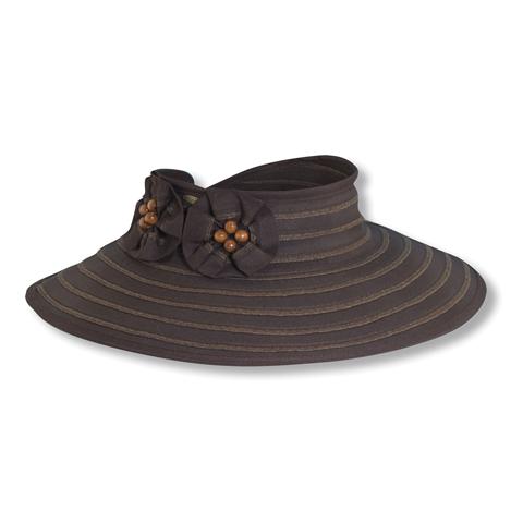 Ribbon Visor-Dark Brown-