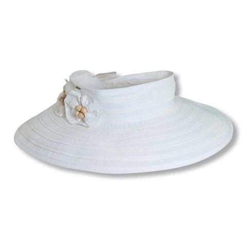 Ribbon Visor-White-