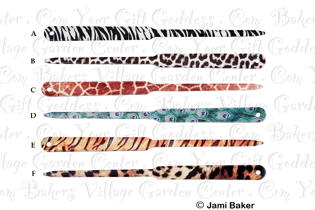 Pretty Tools Safari Letter Opener-pretty tools, pretty, tools, pretty tool letter opener, pretty letter opener, animal print letter opener, safari animal print letter opener, leopard animal print letter opener, zebra animal print letter opener, peacock animal print letter opener
