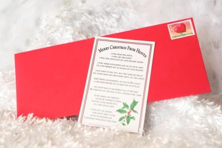Merry Christmas from Heaven Bookmark-Merry Christmas from Heaven Bookmark