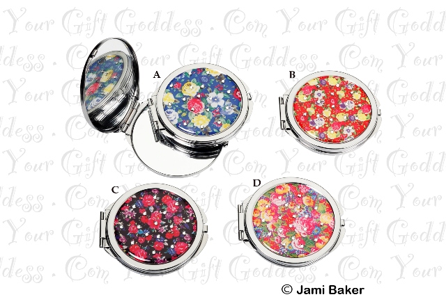 Pretty Tools Floral Mirror Compact-