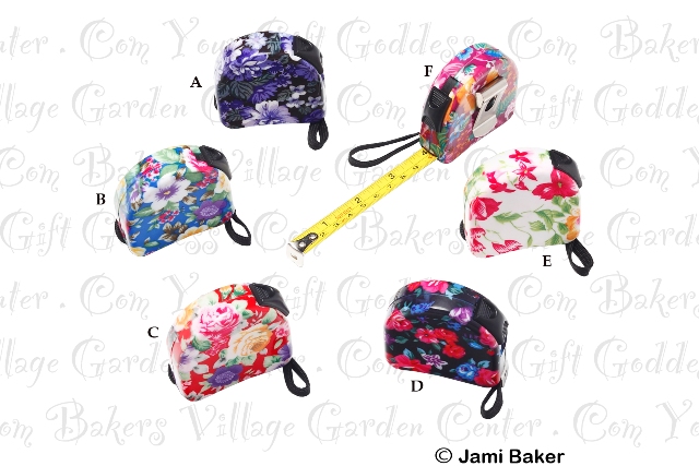 Pretty Tools Floral Tape Measure-pretty tools, pretty, tools, pretty tool floral tape measure, pretty tape measure,  floral print pretty tools tape measure, purple floral print pretty tools tape measure, white floral print pretty tools tape measure, red floral print pretty tools tape measure, blue floral print pretty tools tape measure
