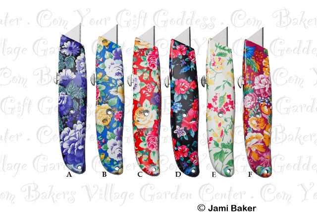 Pretty Tools Floral Utility Knife-pretty tools, pretty, tools, pretty tools floral utility knife, pretty utility knife, floral print pretty tools utility knife, purple floral print pretty tools utility knife, white floral print pretty tools utility knife, red floral print pretty tools utility knife, blue floral print pretty tools utility knife